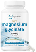 Micro Ingredients Pure Magnesium Glycinate 400mg - 240 Capsules