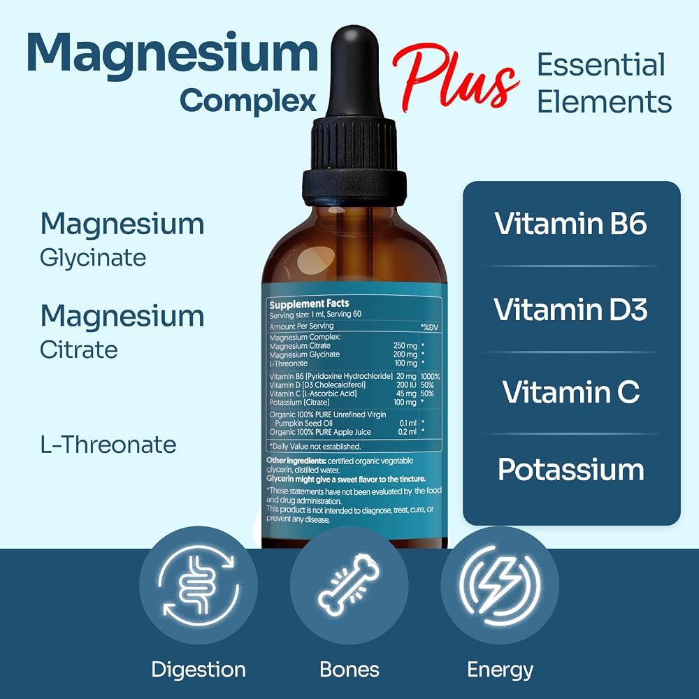 HERBANA MANUFACTURING Magnesium Complex Plus Liquid Drops - Advanced