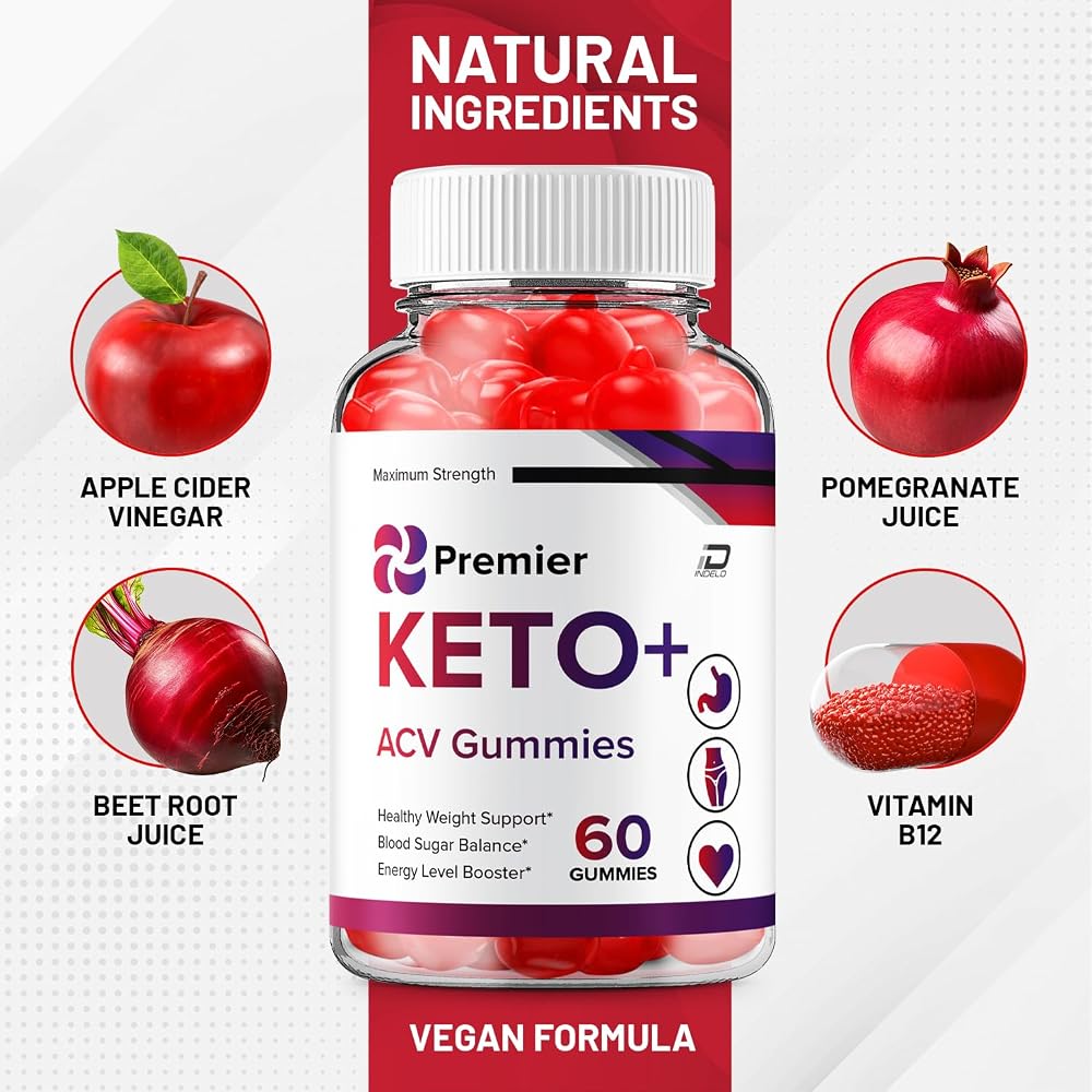 Indelo Premier Keto Plus ACV Gummies Maximum Strength - 180 Gummies - image 3