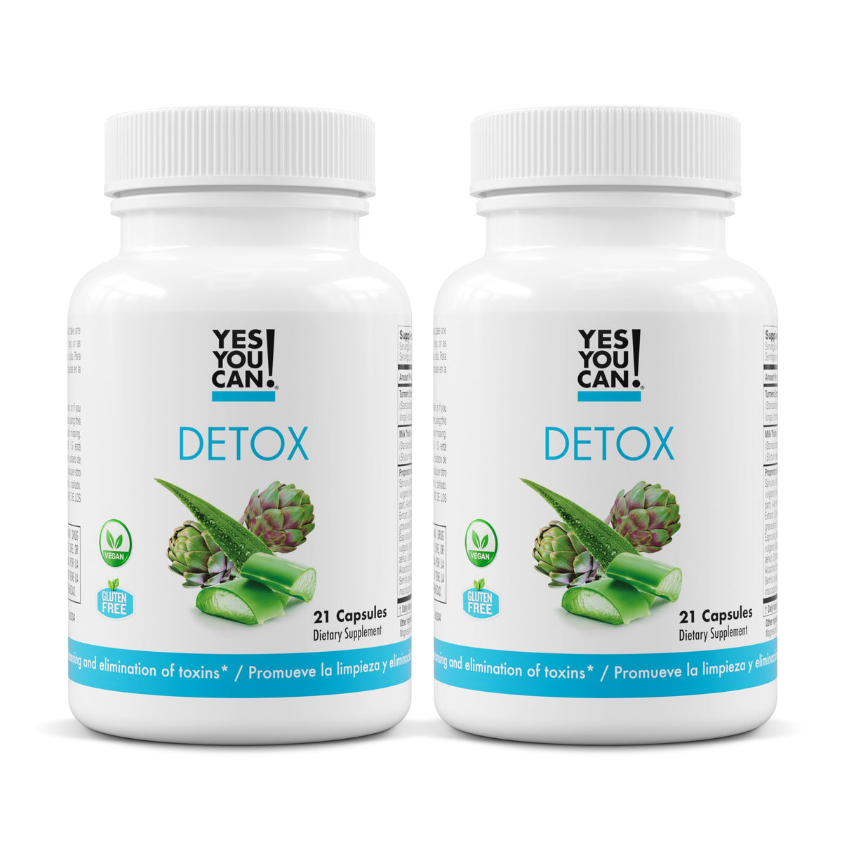 Yes You Can! Natural Detox Pills, Diuretic Cleanse, 21 Capsules