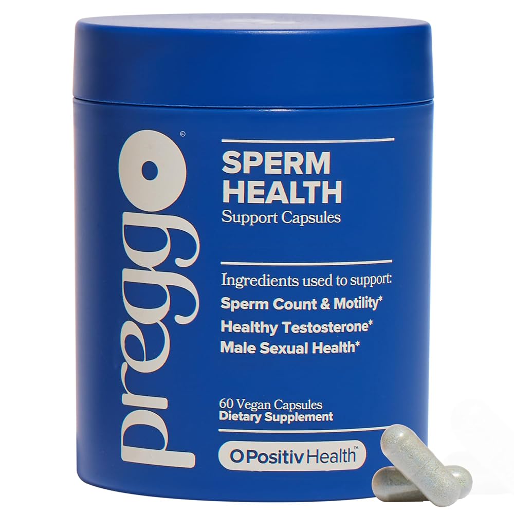 O Positiv PREGGO Sperm Health Support Capsules - 60 Count