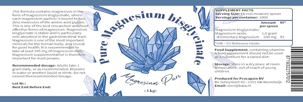 Procapsin Magnesium Bisglycinate Powder 200mg - 1000g - image 2