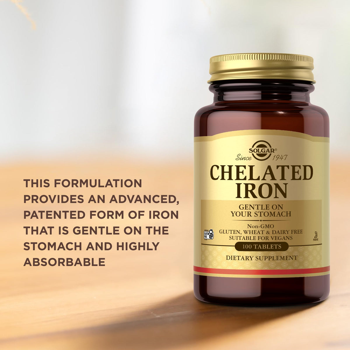 Solgar Chelated Iron - 100 Tablets - image 5