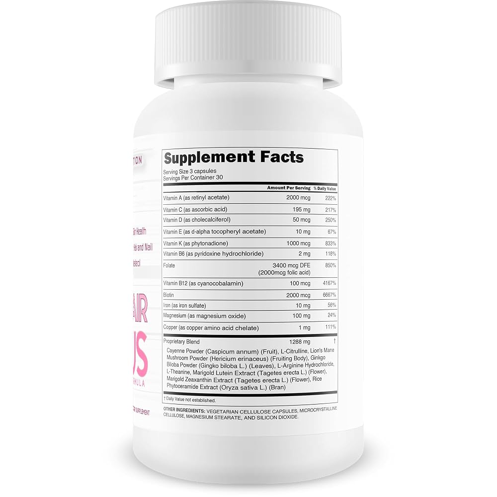 Lulu Nutrition Puri Hair Plus Advanced Hair Formula - 90 Capsules - image 2