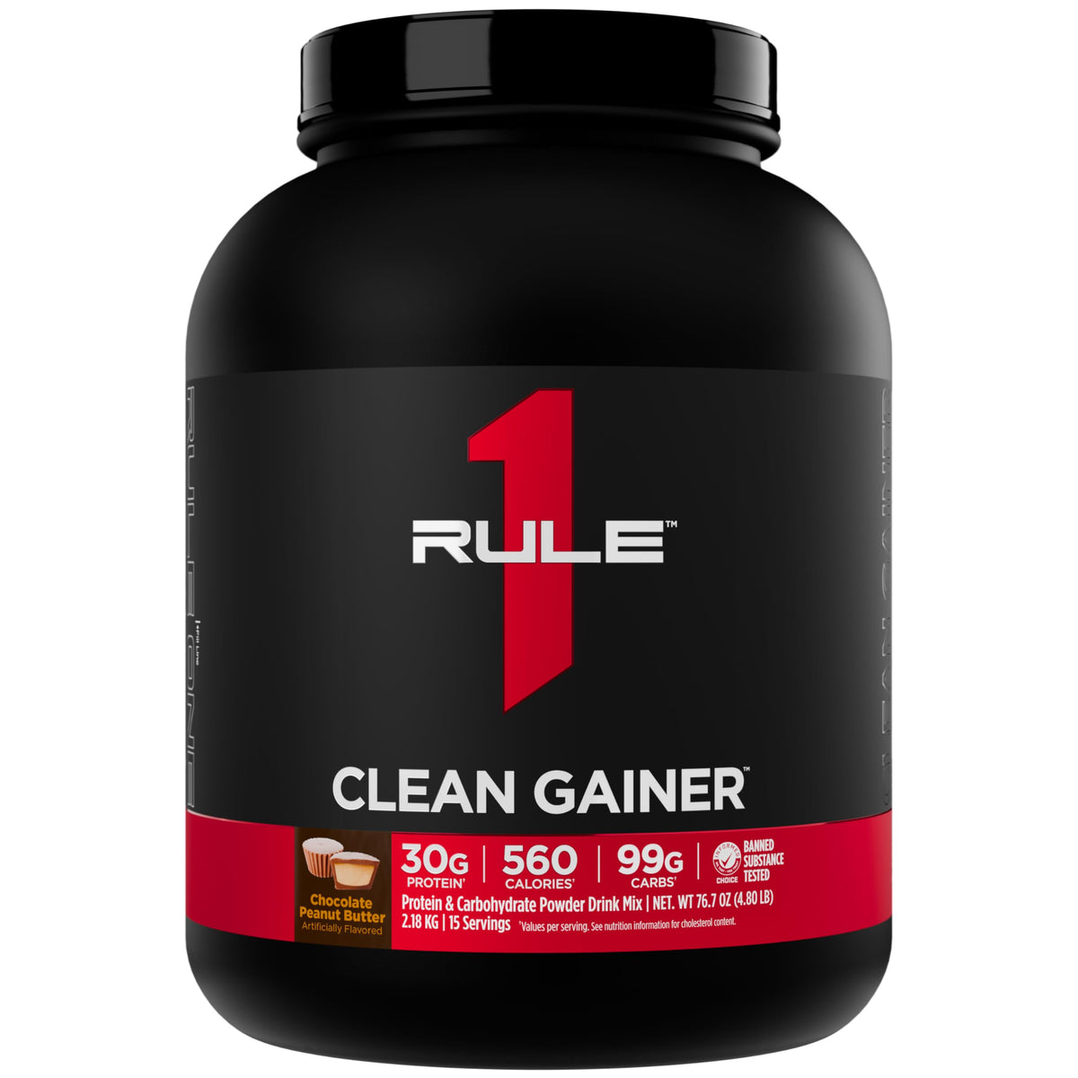 Rule 1 Clean Gainer - High-Protein Lean Gain Formula with 560 Calories