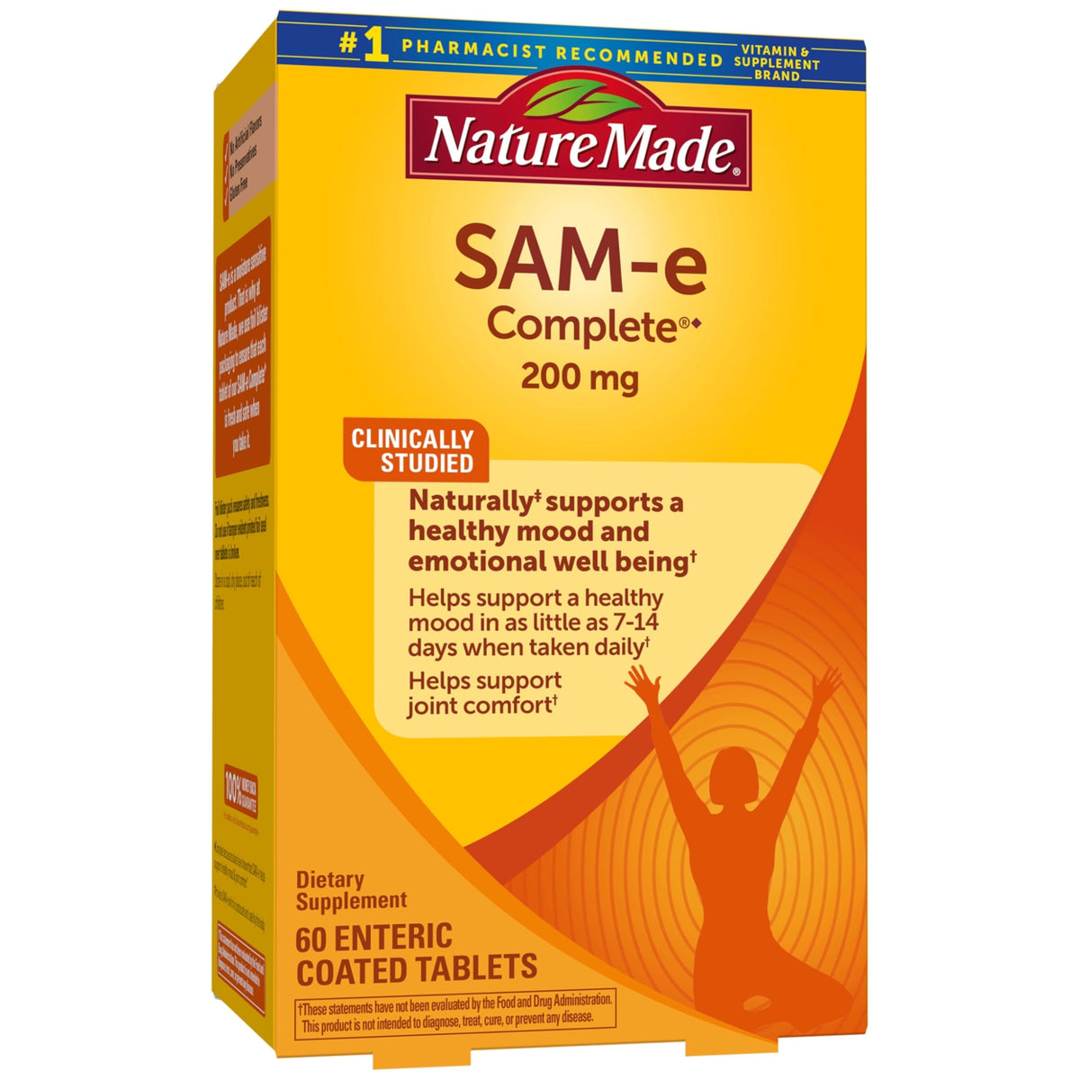 Nature Made SAM-e 200mg Complete for Mood Support - 60 Tablets
