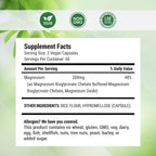 Nested Naturals Magnesium Glycinate 200mg - 240 Vegan Capsules - image 6