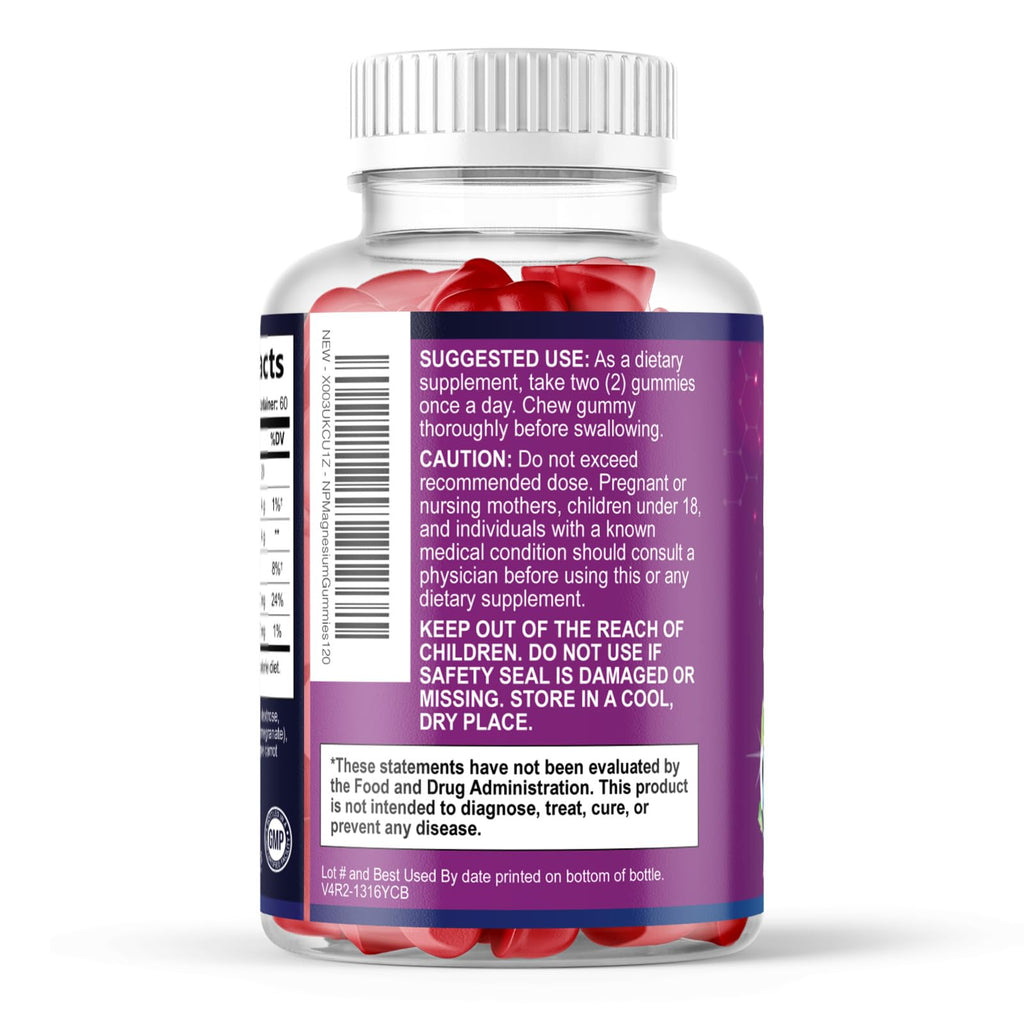 Nature's Peak Magnesium Citrate Gummies - High Absorption Magnesium