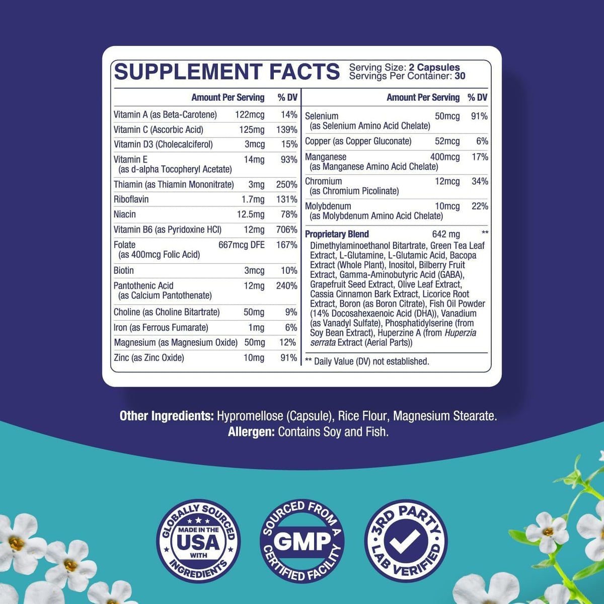 Phytoral Nootropic Brain Supplement for Memory and Focus - 60 Capsules - image 3
