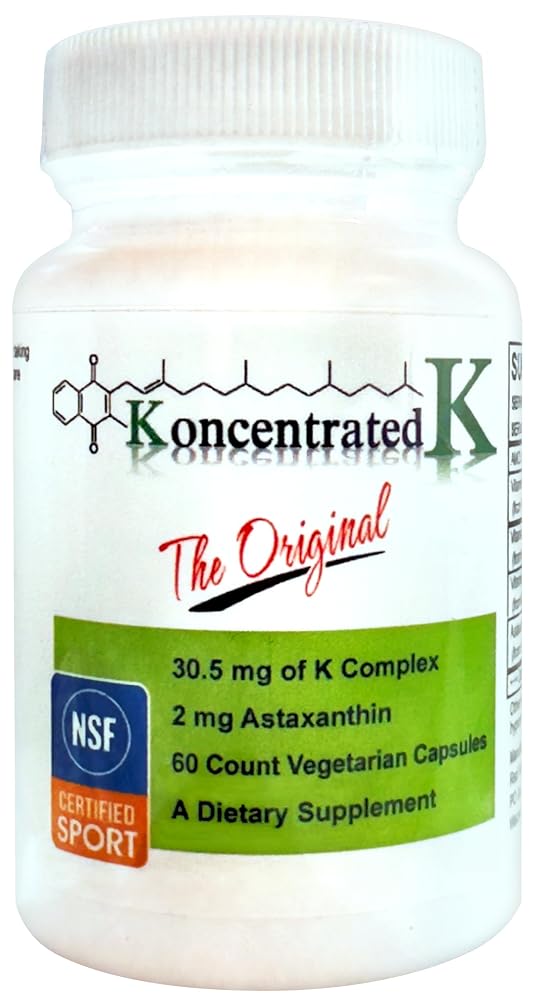 Koncentrated K Vitamin K1 & K2 with Astaxanthin - 60 Capsules