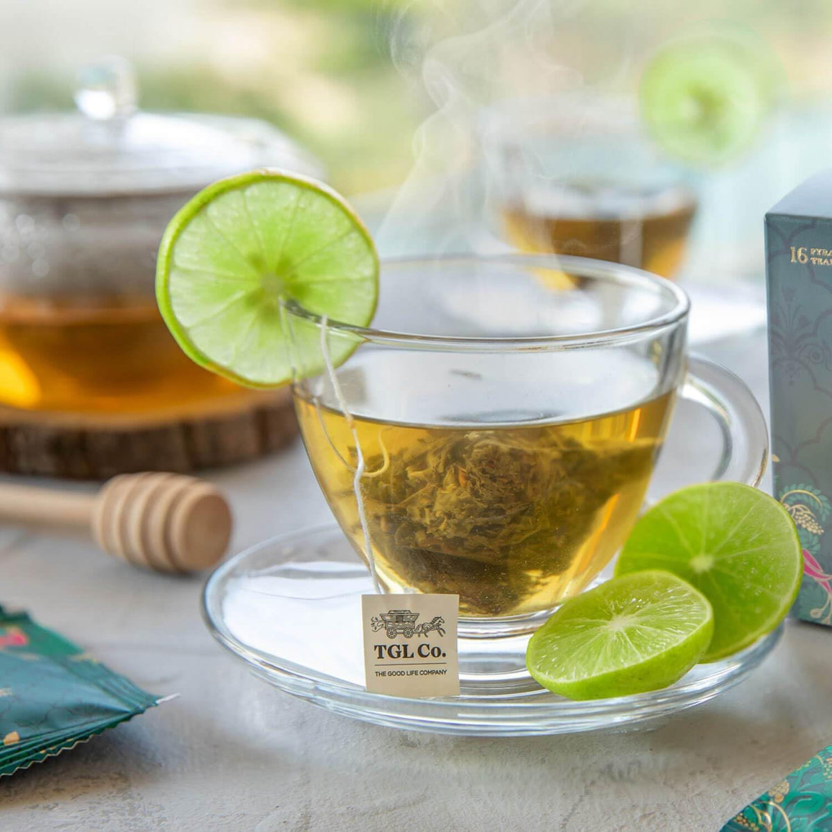 TGL Lemon Green Tea Bags - 16 Tea Bags - image 5