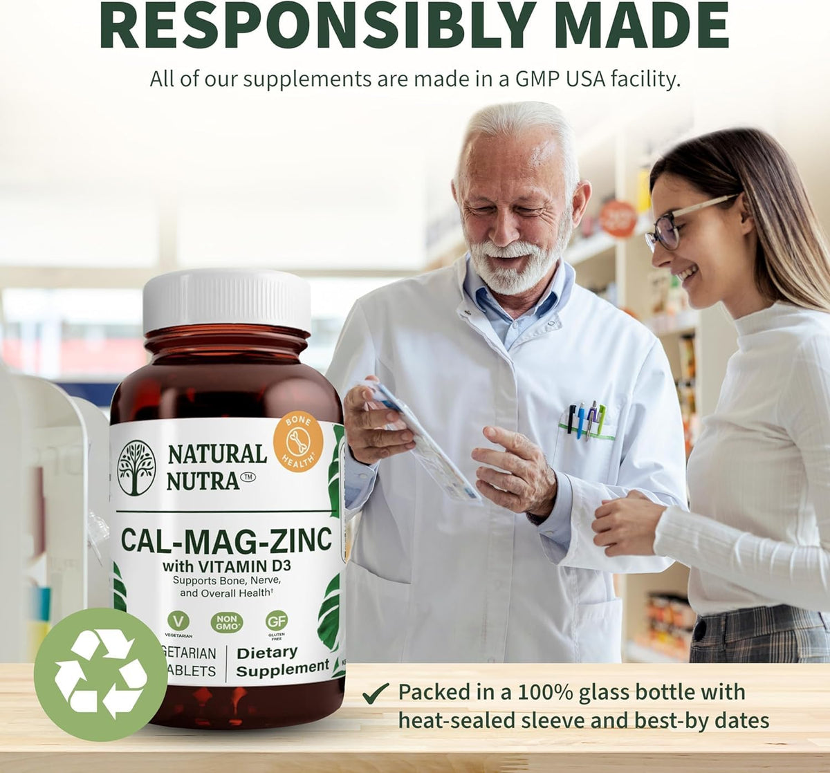 Natural Nutra Calcium Magnesium Zinc Supplement with Vitamin D3 Parent