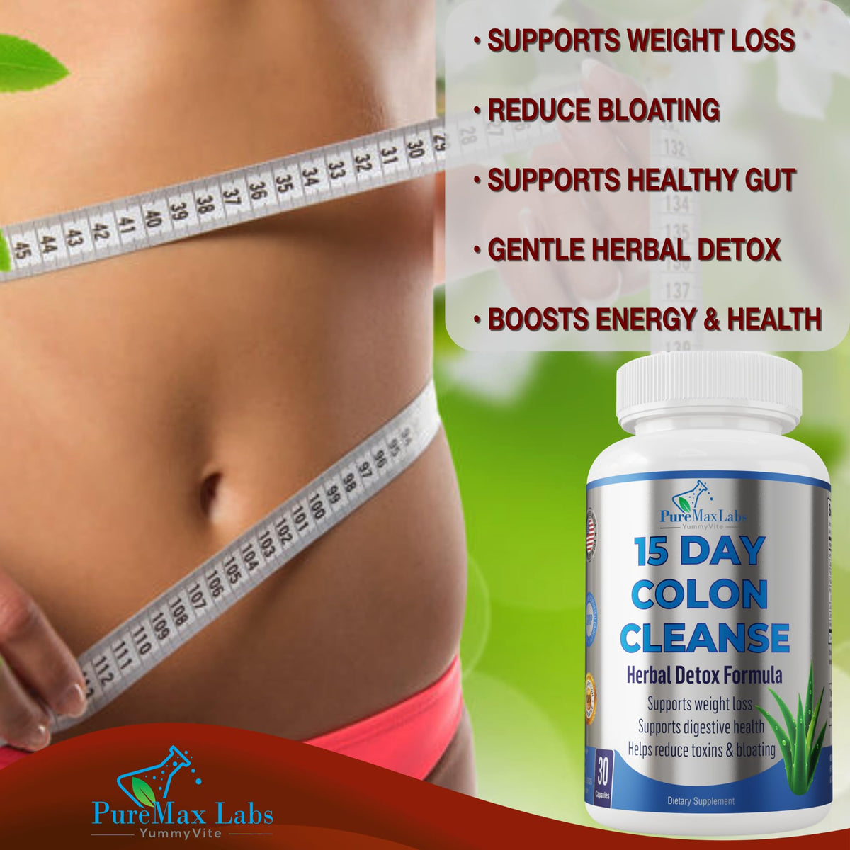 YUMMYVITE 15 Day Colon Cleanse and Detox for Men and Women - 30 - image 3