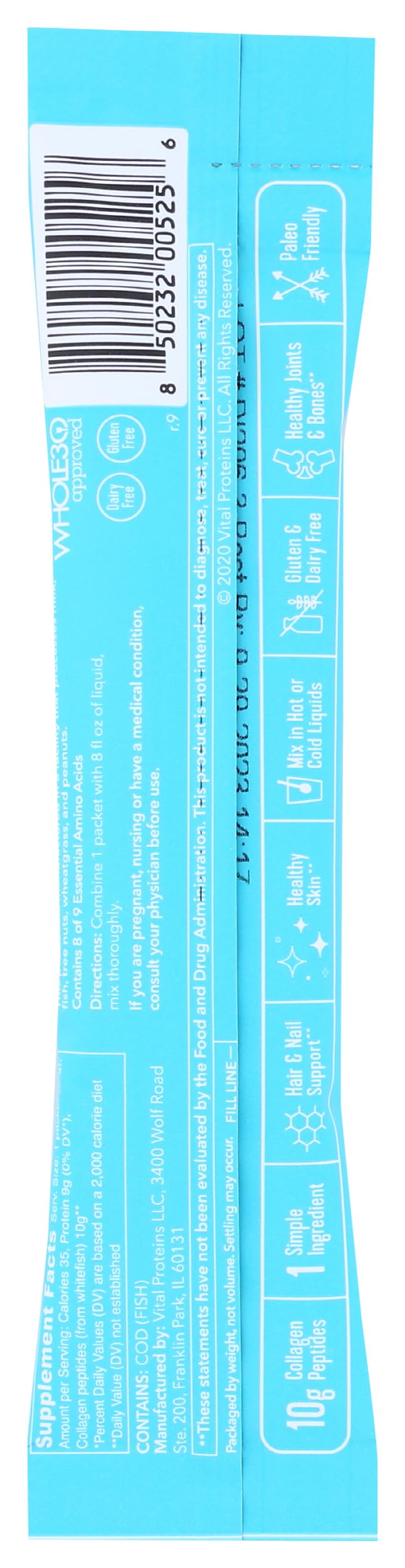 Vital Proteins Marine Collagen Powder Unflavored - 0.35 oz - image 2