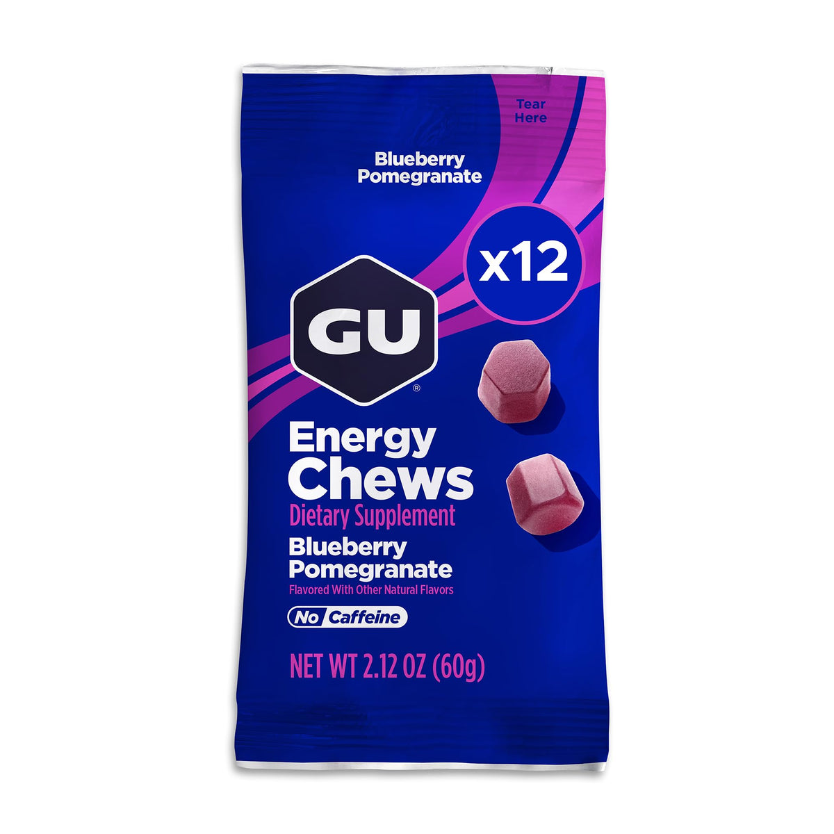 GU Energy Chews, Orange Energy Gummies with Electrolytes, Dairy-Free