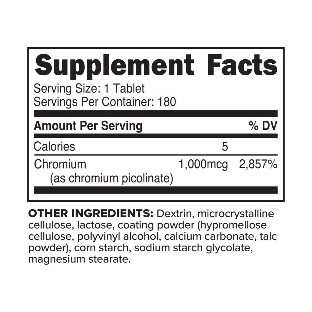 Primaforce Chromium Picolinate 1000mcg - 180 Tablets - image 6
