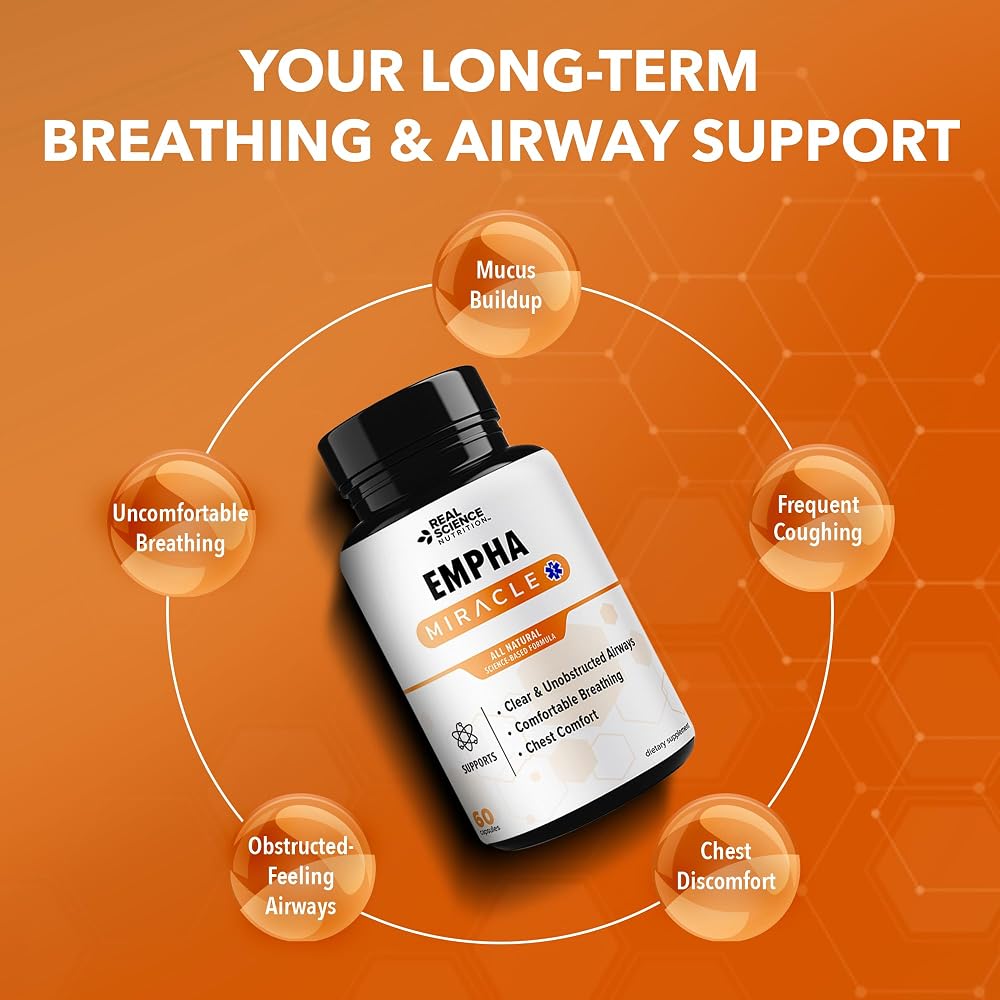 Real Science Nutrition Empha Lung Support Supplement - 60 Capsules - image 3