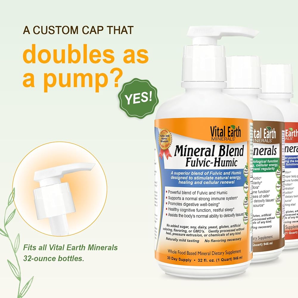 Vital Earth Minerals Fulvic Humic Mineral Blend Liquid - 32 Oz - image 3