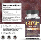 Van Paida Sugar Free Shilajit Gummies with Ashwagandha - 60 Gummies - image 5
