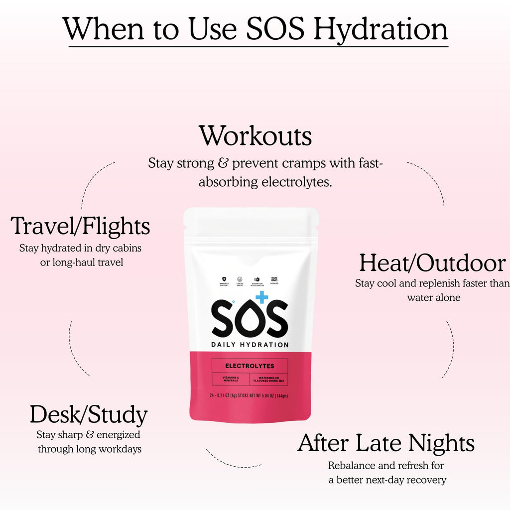 SOS Hydration Electrolyte Powder Sticks