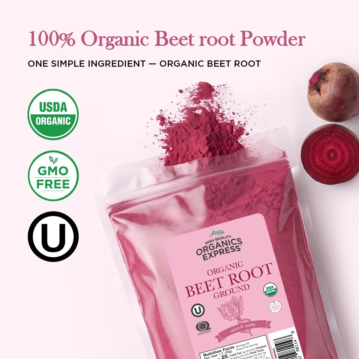 HqO Organic Beetroot Powder - 34 oz - image 4