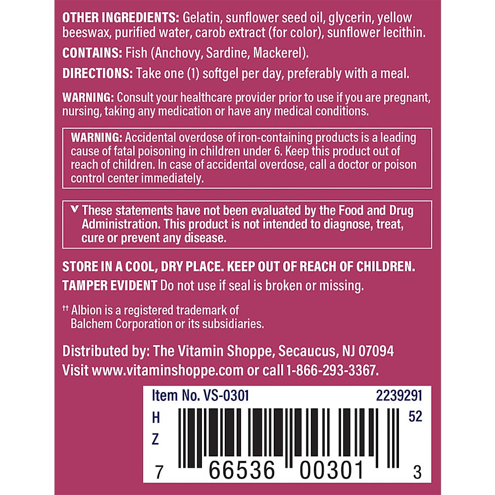 The Vitamin Shoppe One Daily Prenatal Multivitamin with DHA - 60 Softgels - image 3