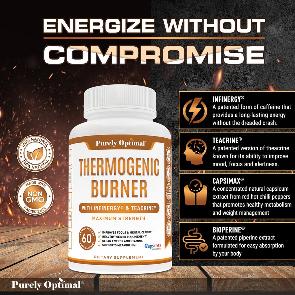 Purely Optimal Thermogenic Burner Capsules - 60 Count - image 4