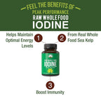 Peak Performance Iodine Supplement from Organic Kelp - 120 Capsules - image 2