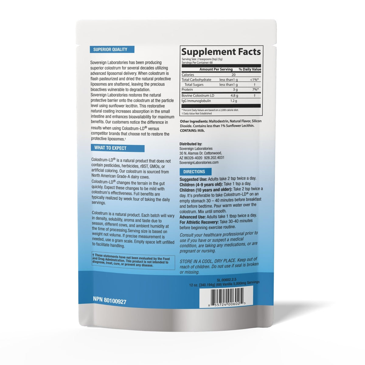 Colostrum-LD Liposomal Delivery Colostrum Powder - 68 Servings - image 2