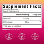 Vitalibre Inositol Supplement Myo & D-Chiro 40:1 Ratio - 120 Capsules - image 2