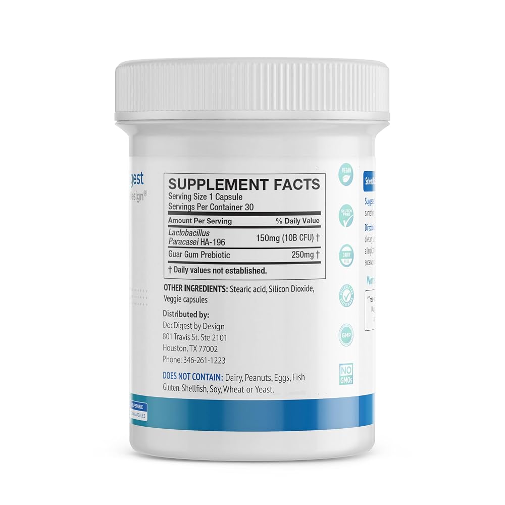 DocDigest by Design IBS Anti Diarrhea Probiotic - 30 Capsules - image 7