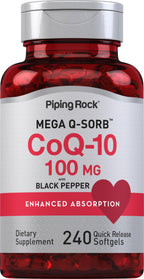Piping Rock CoQ10 100mg - 240 Softgels