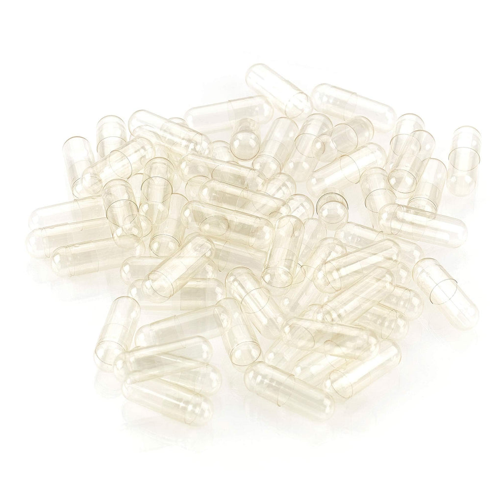 LFA Tablet Presses Empty Capsules Size 1 - Clear Vegan Caps - Fits
