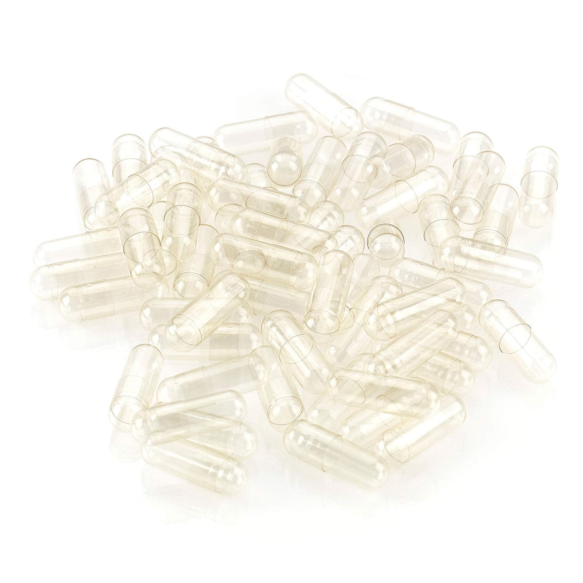 LFA Tablet Presses Empty Capsules Size 1 - Clear Vegan Caps - Fits