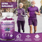 Healtionist Glucosamine Chondroitin Gummies with MSM & Elderberry - 120 Count - image 5