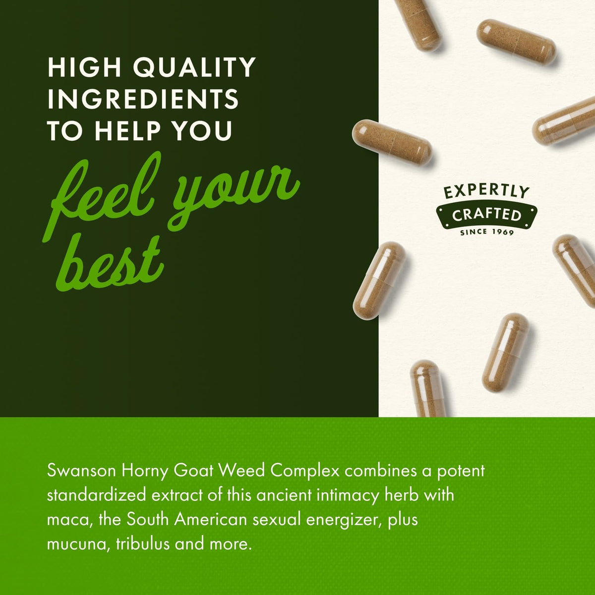 Swanson Horny Goat Weed Complex Standardized - 120 Capsules - image 5