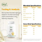 HUJ Zinc Bisglycinate Chelate Capsules for Immune Support - 60 Capsules - image 6