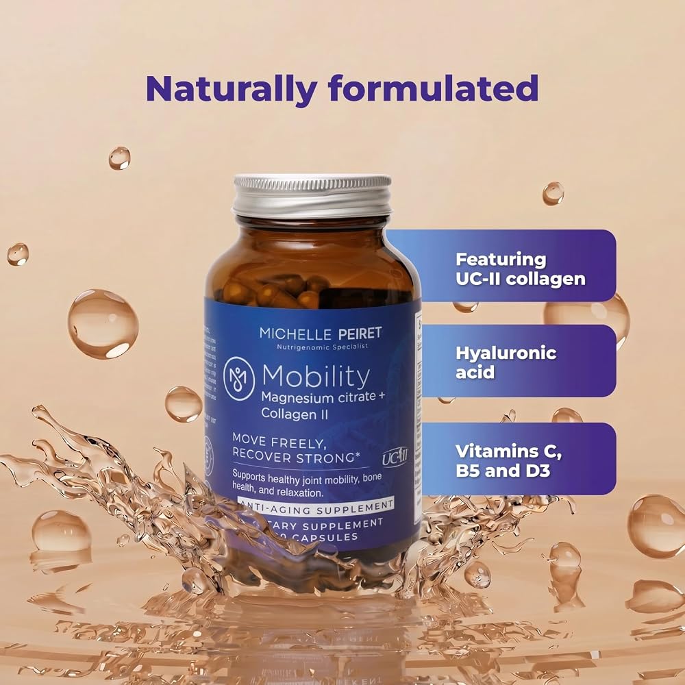 Michelle Peiret Mobility Magnesium Collagen Supplement - 60 Capsules - image 5