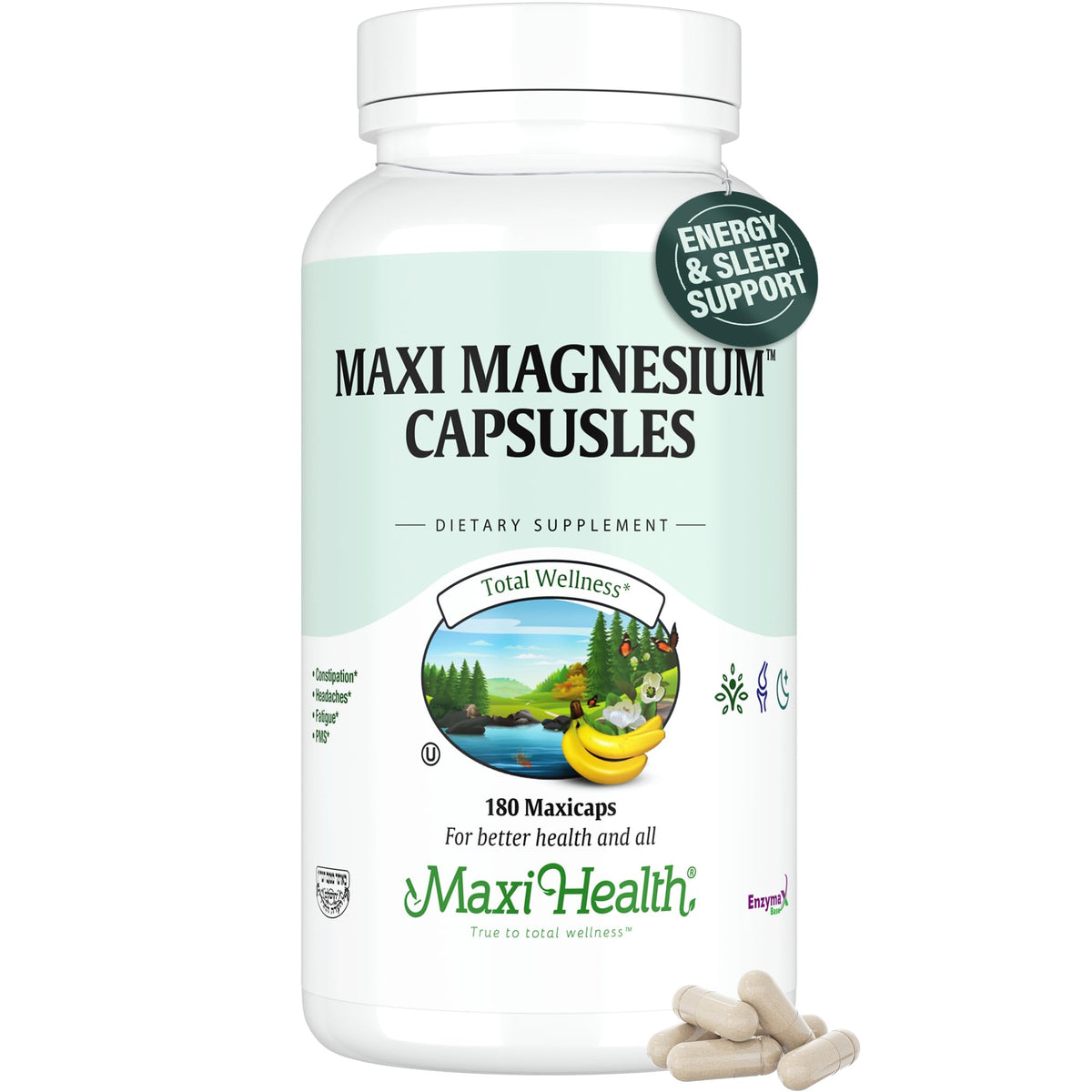 Maxi Health Magnesium Complex Oxide Glycinate Citrate - 180 Capsules