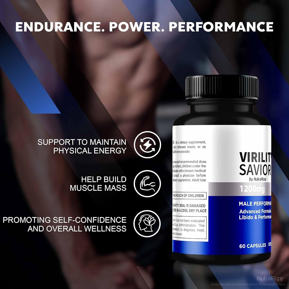 NutraRize Virility Savior Capsules for Men - 120 Capsules - image 6