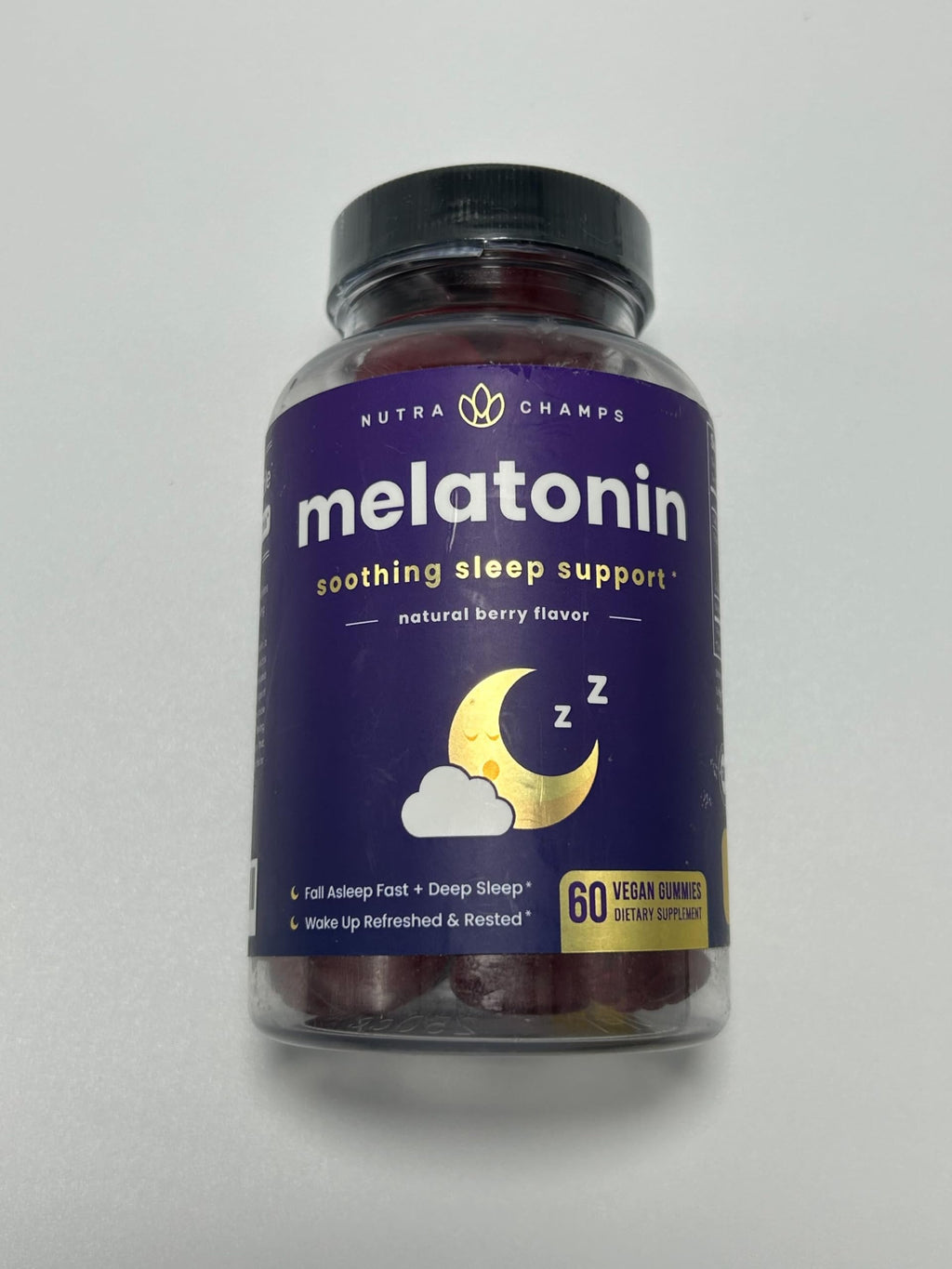 NutraChamps Melatonin Gummies for Adults Extra Strength