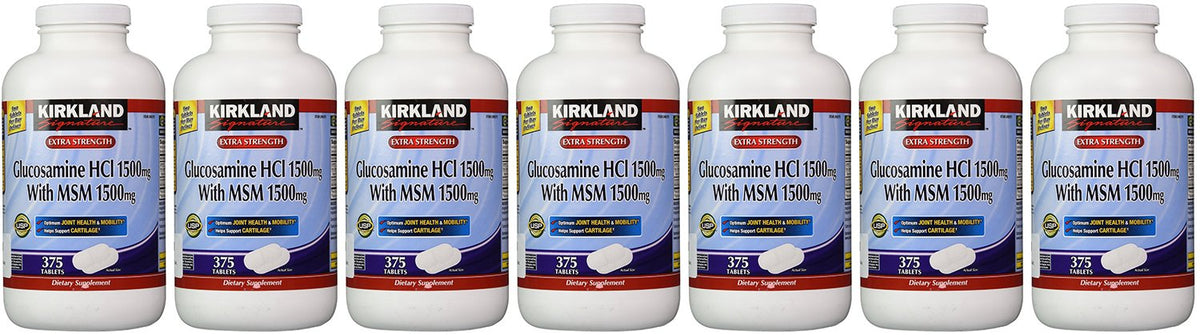 Kirkland Signature Glucosamine with MSM - 375 Tablets