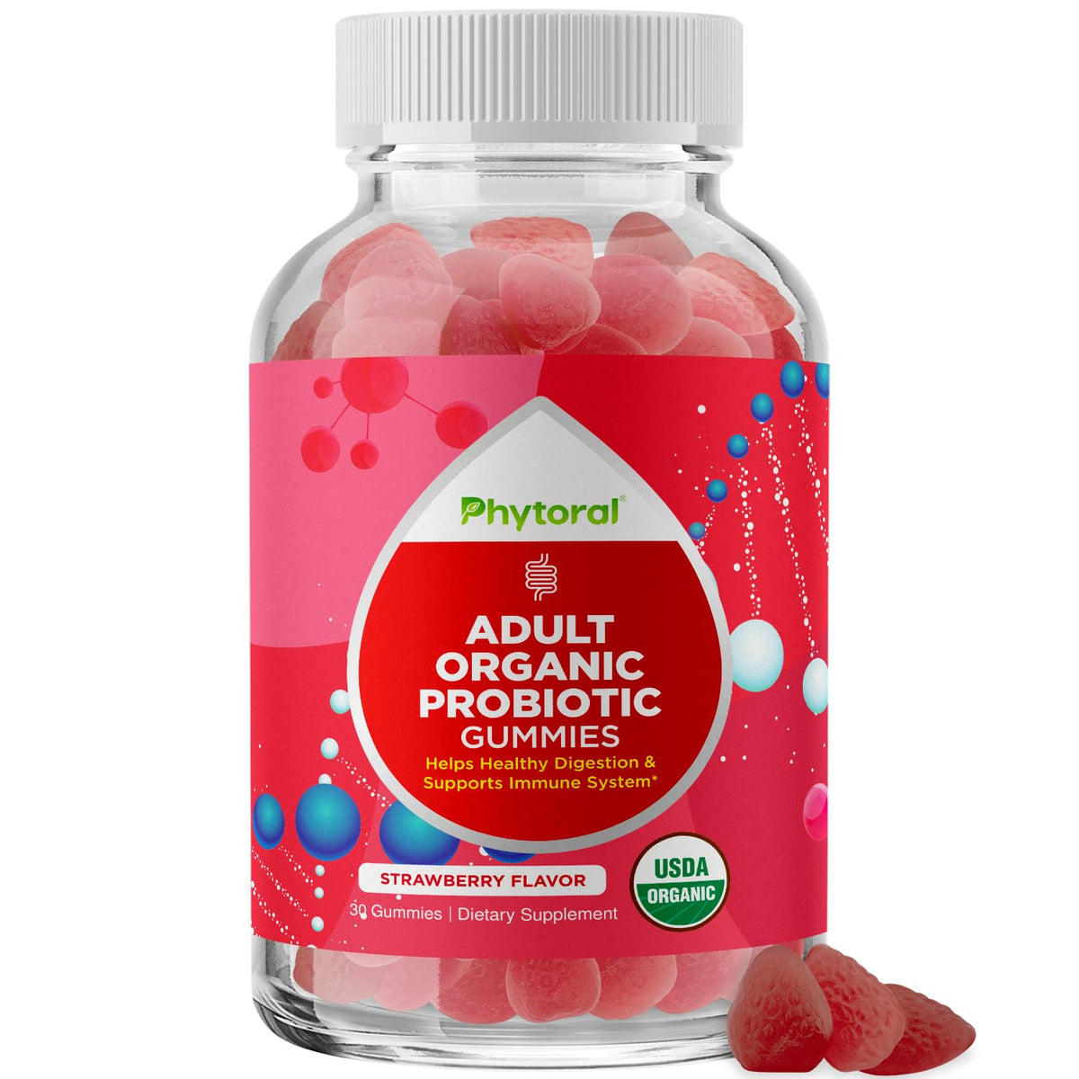 Phytoral Probiotic Gummies for Adults 5 Billion CFU - 30 Count