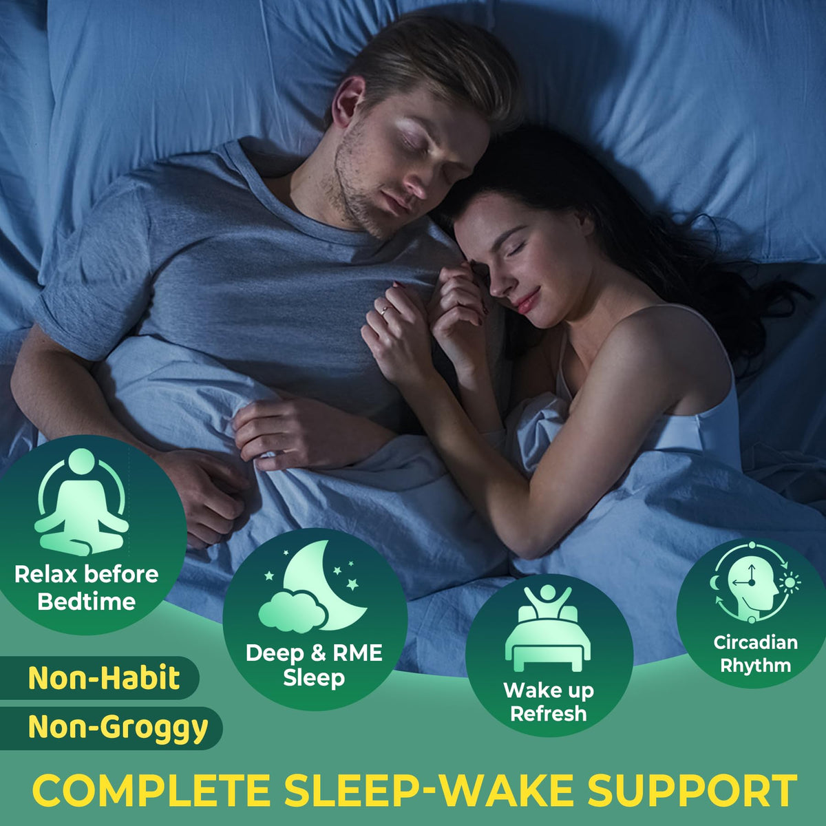 NEVISS Liposomal L-Theanine Magnesium Glycinate Gummies for Sleep - 120 Count - image 4