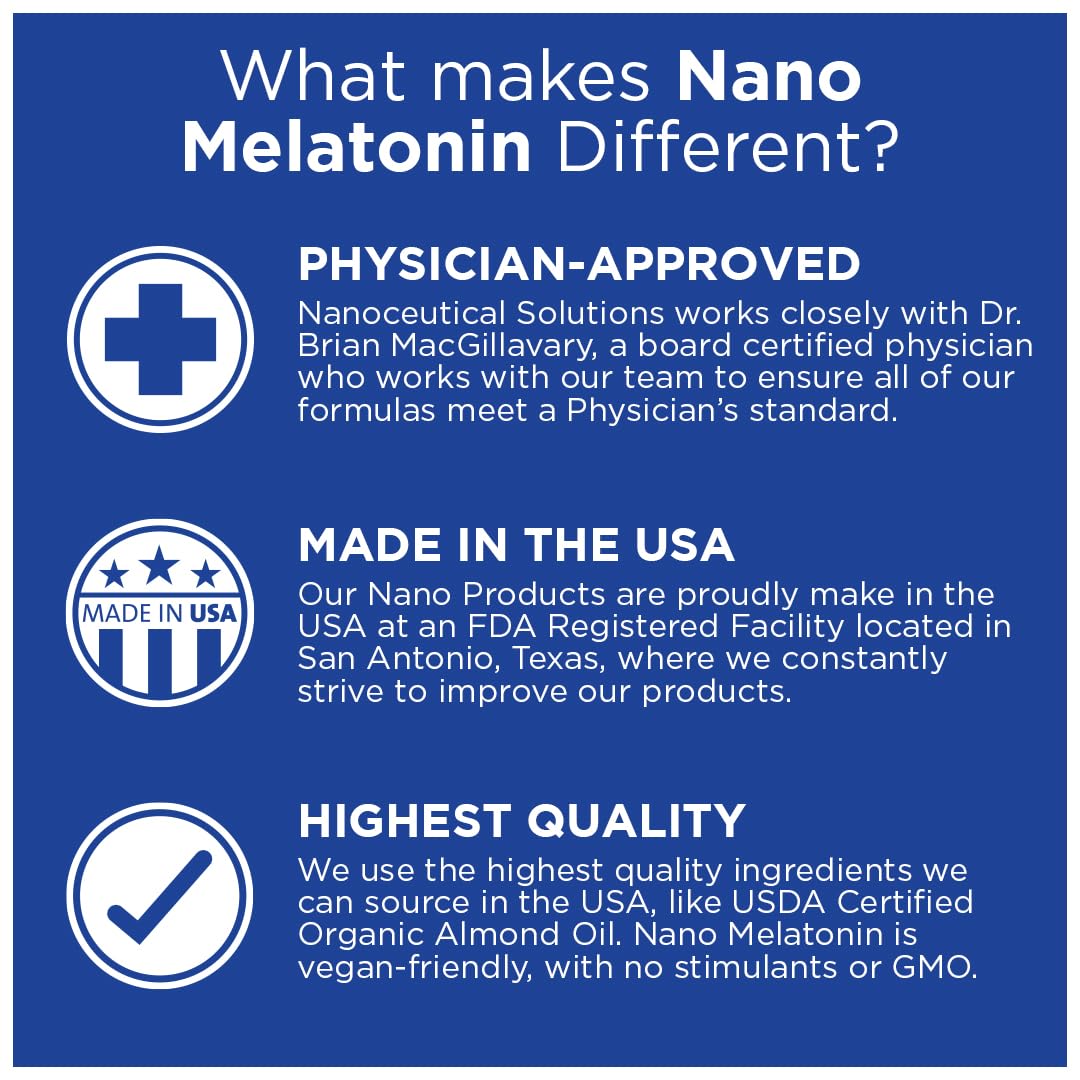 Nanoceutical Solutions Nano Melatonin Liquid Drops for Sleep - 30 Servings - image 5