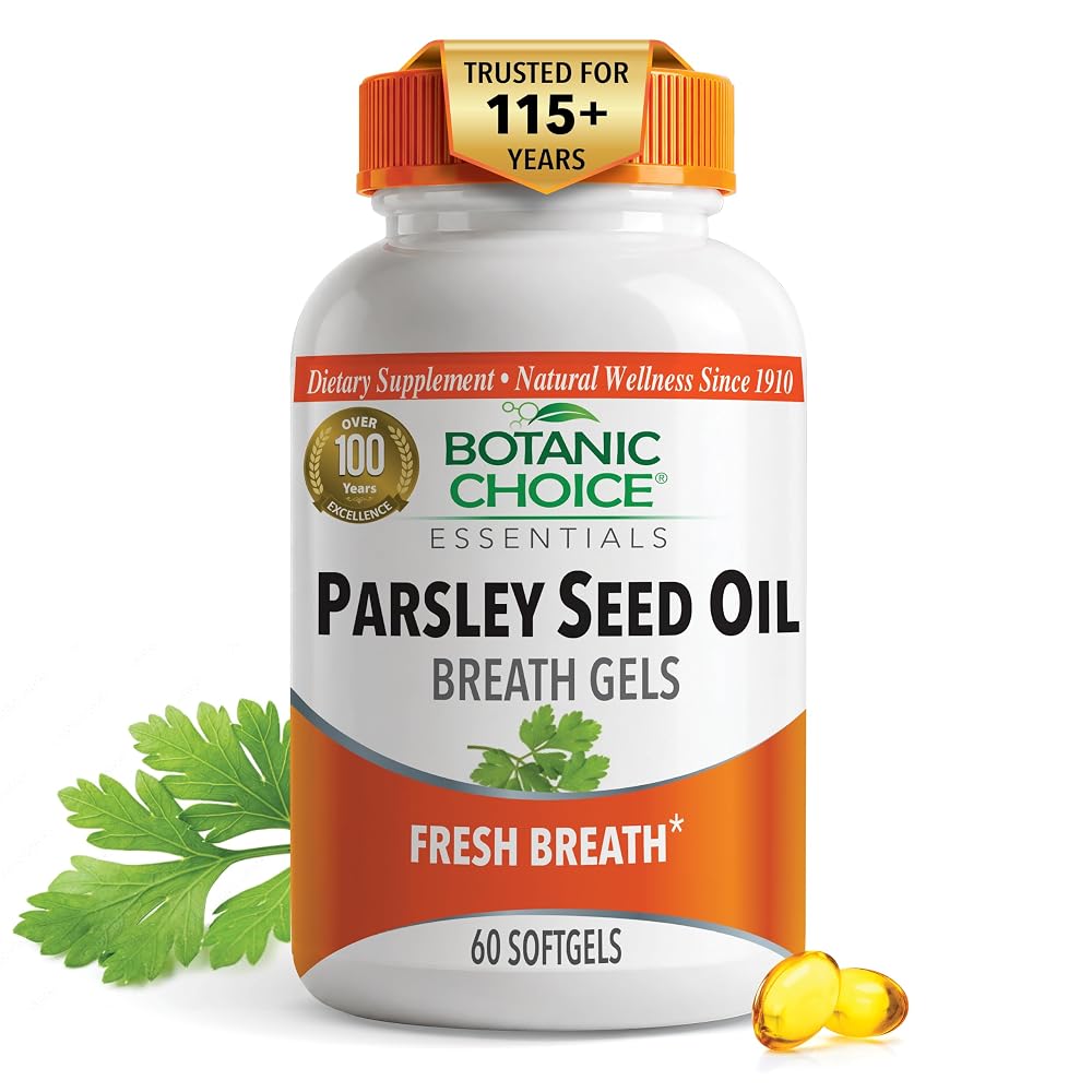 Botanic Choice Parsley Seed Oil Fresh Breath Softgels - 60 Count