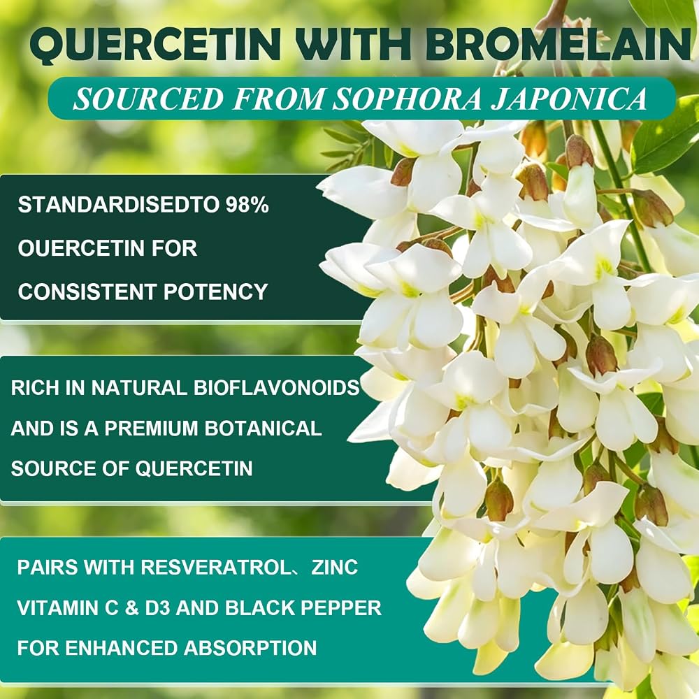 WellVeraVida Quercetin with Bromelain Liquid Drops