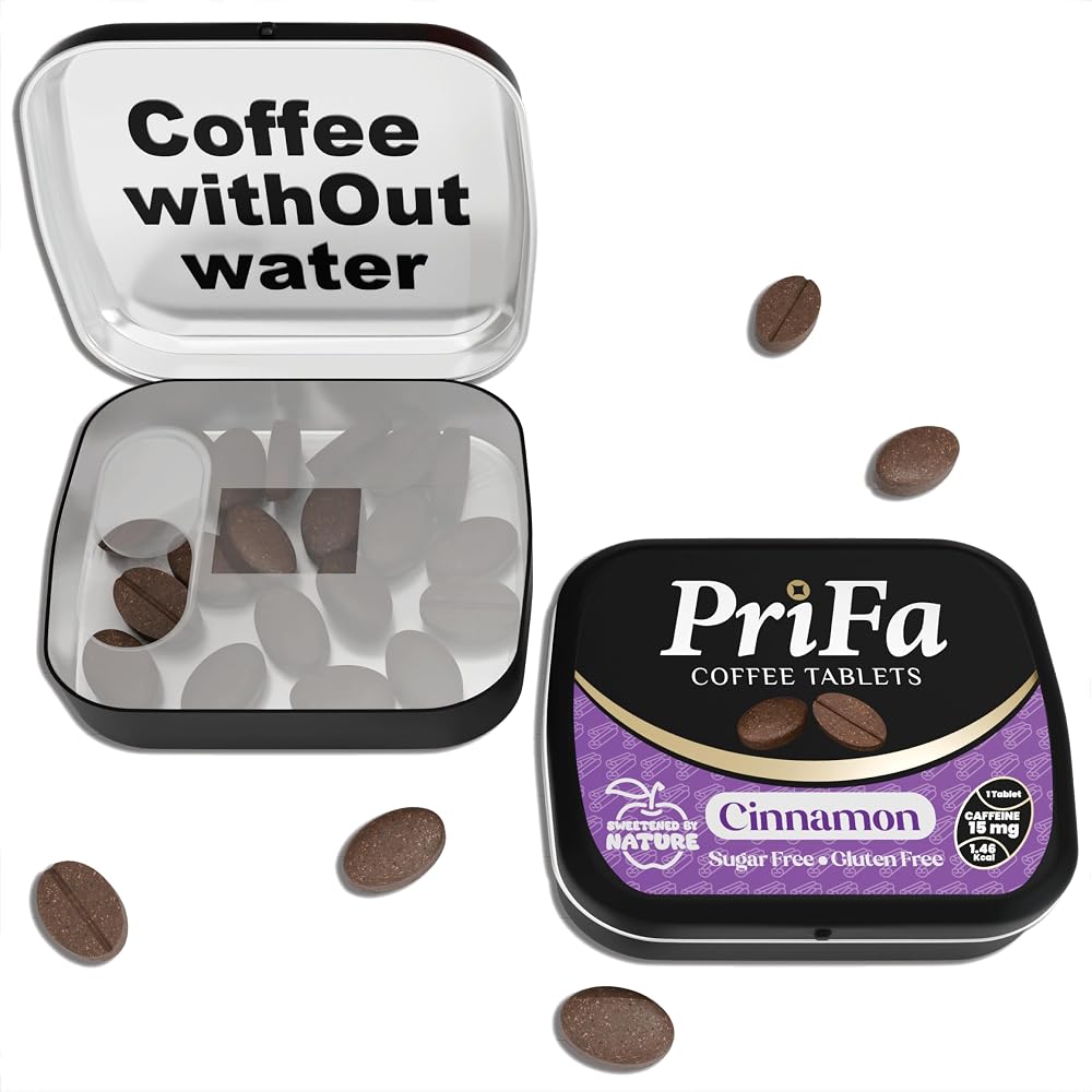 Prifa Cinnamon Coffee Tablets with Stevia - 25 Tablets