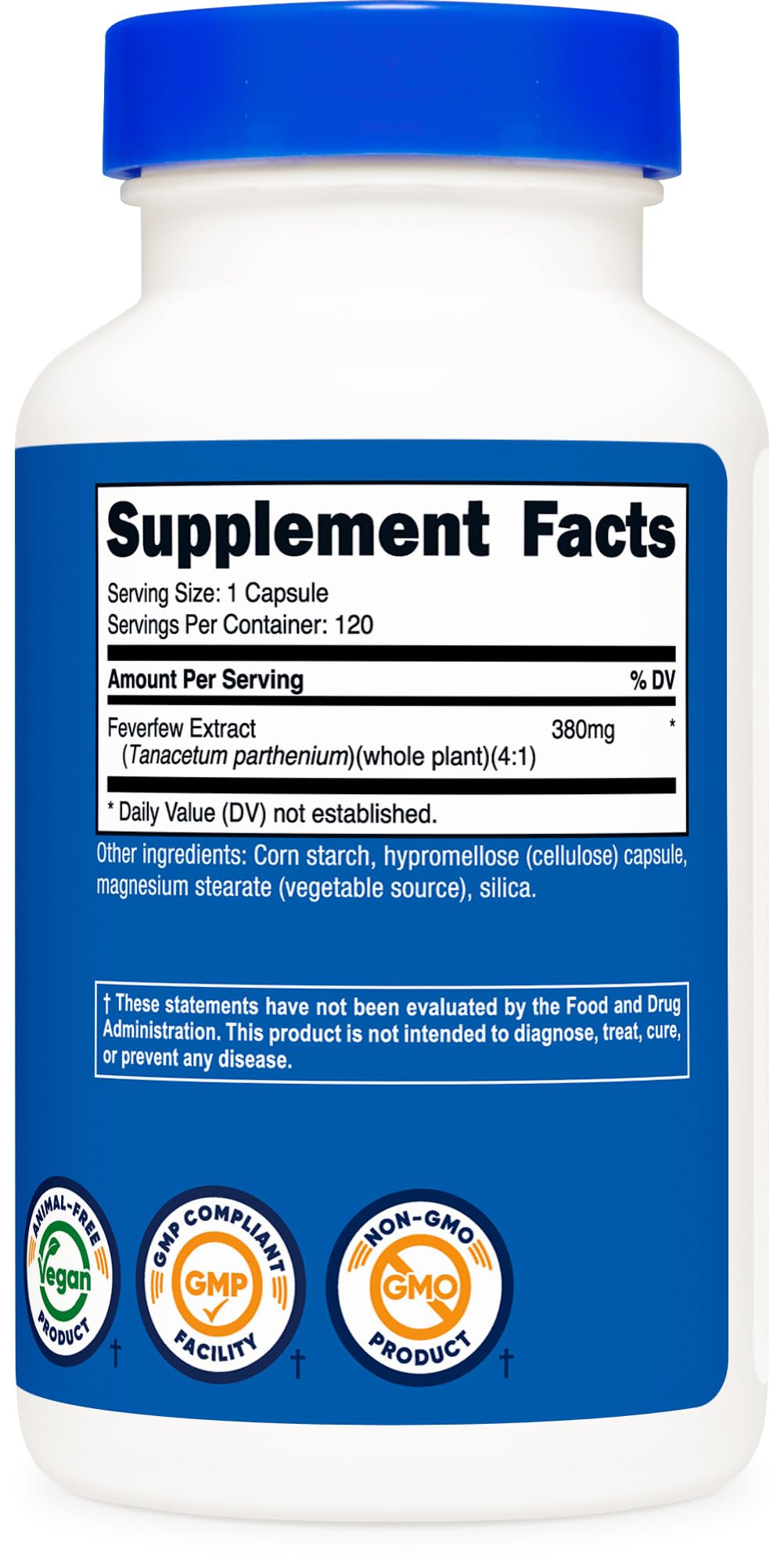 Nutricost Feverfew 380mg - 120 Vegetarian Capsules - image 5