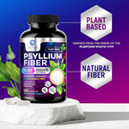Nature's Peak Psyllium Husk Powder 2000mg Per Serving - Soluble Fiber